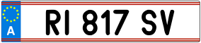 Trailer License Plate